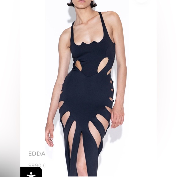 Mother of All black cut out Edda dress - Picture 2 of 12